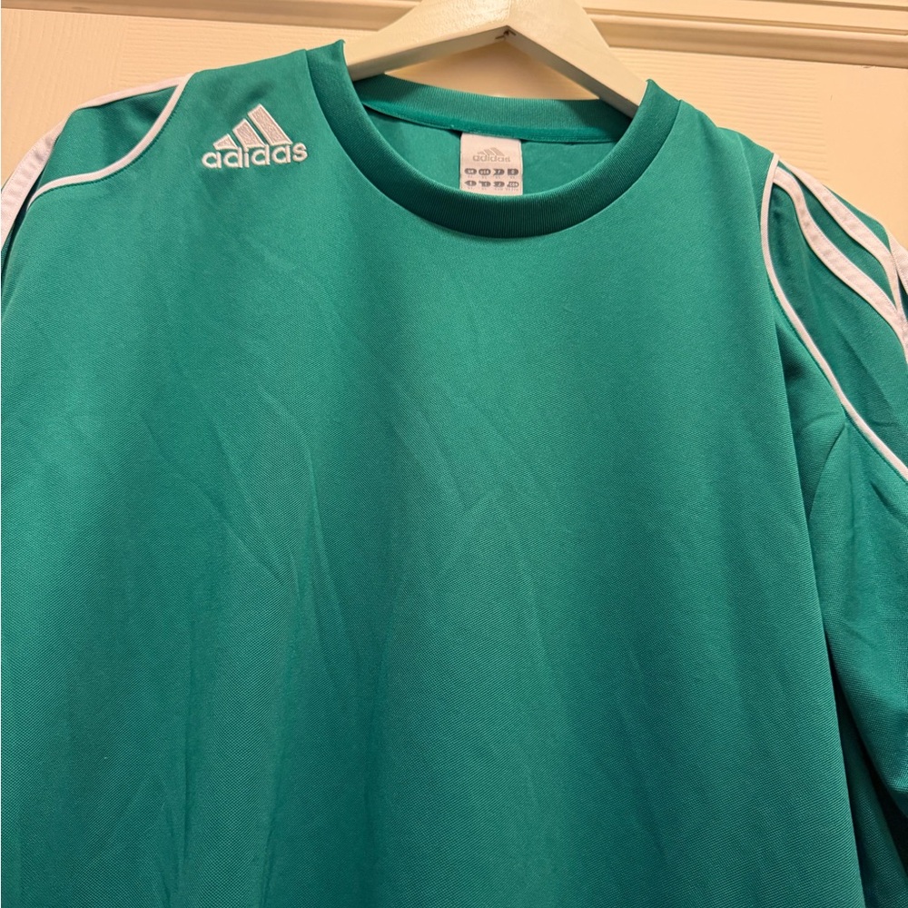 Adidas Men's Green Sports Shirt Jersey Size XL - Picture 2 of 7
